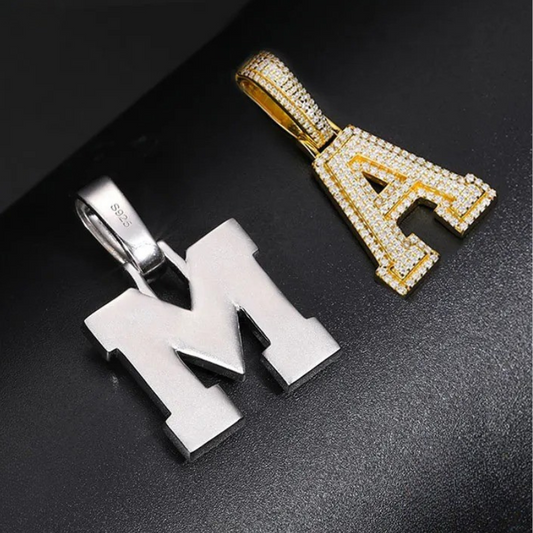 Iced Letter Pendants