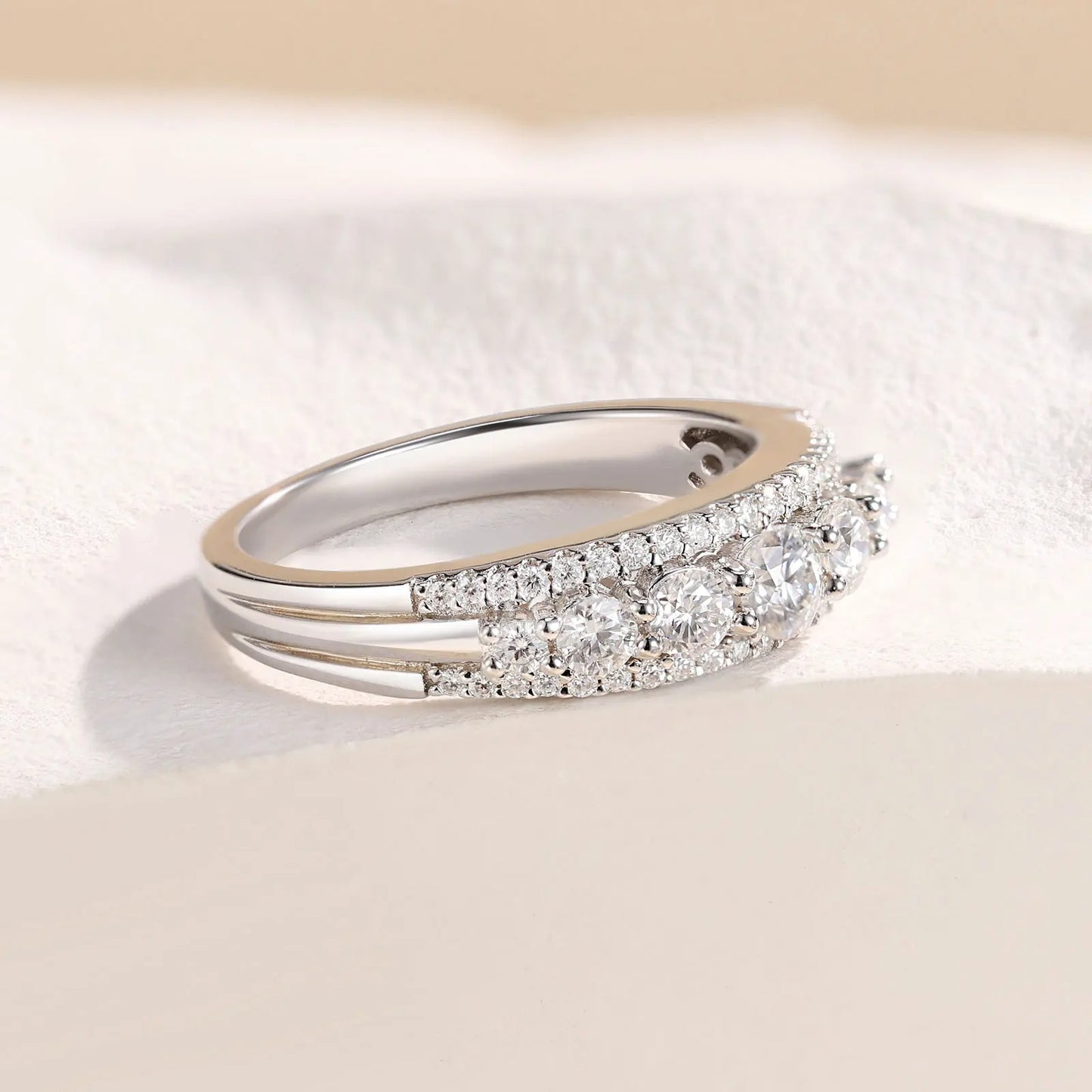 Moissanite Eternity Ring