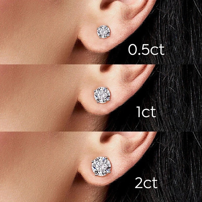 Quad Moissanite Earrings