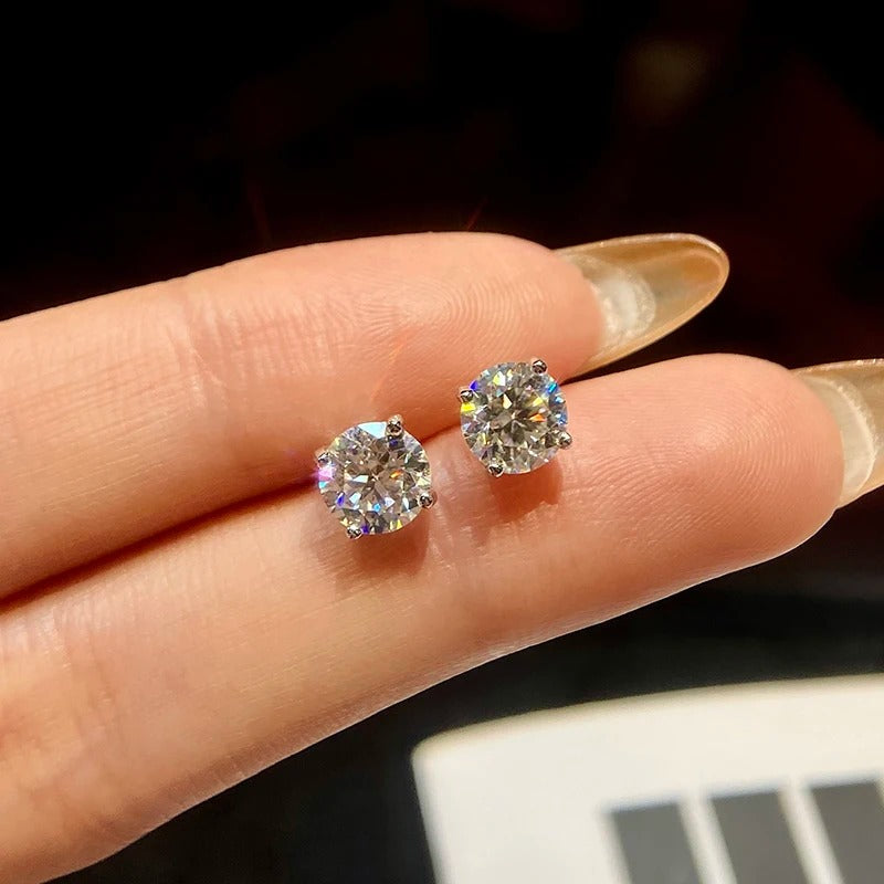 Quad Moissanite Earrings